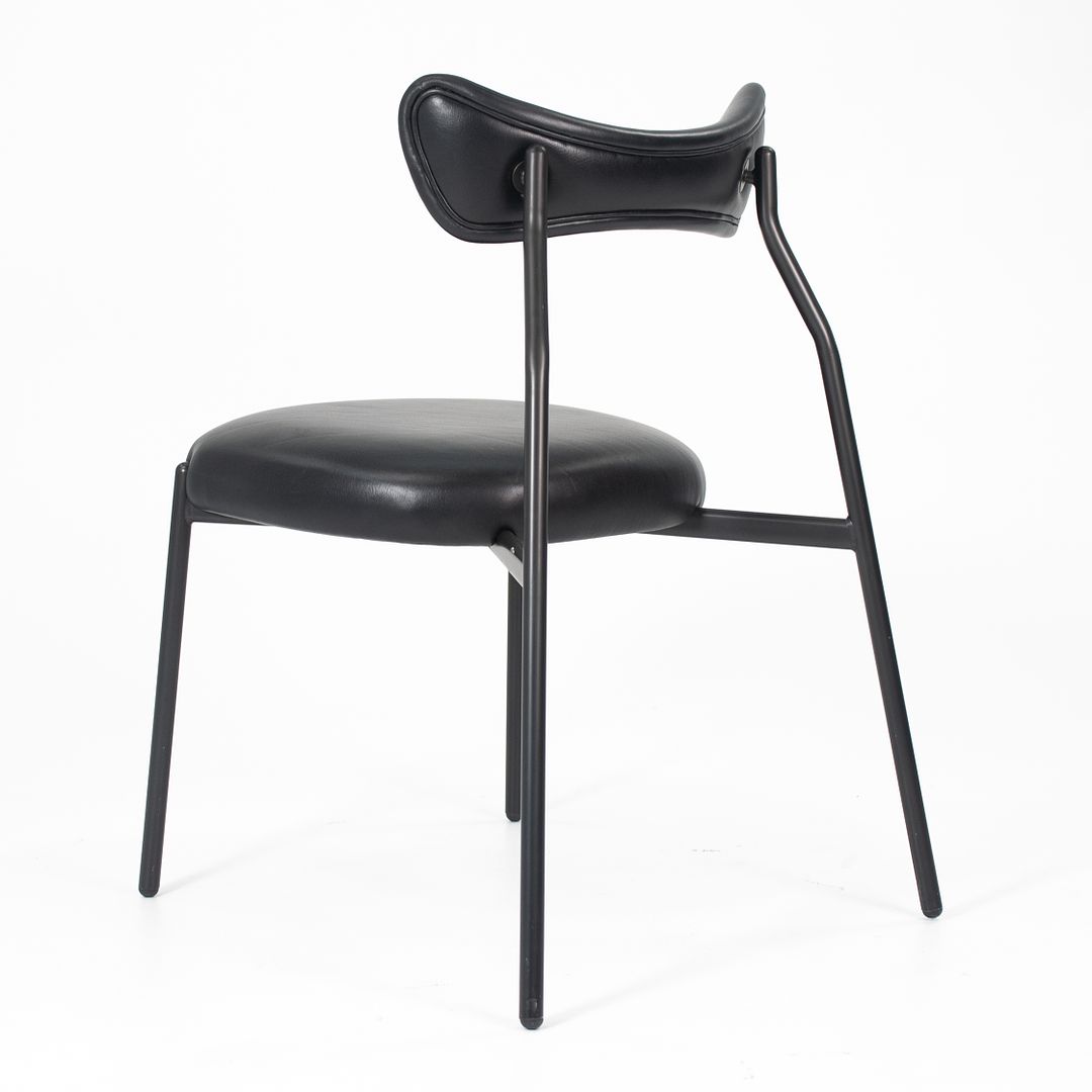 2019 Dragonfly Dining Chair by District Eight in Black Leather 3x Available