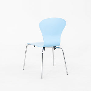 2010s Ross Lovegrove for Knoll Sprite Stacking Dining Chair Blue 11x Available