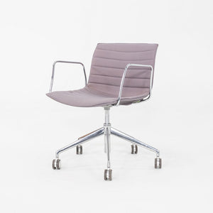 C. 2020 Lievore Altherr Molina for Arper Catifa Desk Chairs with Arms in Purple