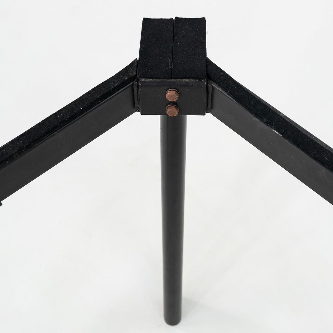 1990 Knoll Joseph D'Urso Racetrack Dining / Work Table in Steel with Marble Top