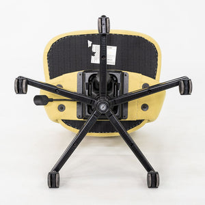 2017 Eero Saarinen for Knoll Executive Armless Desk Chair in Yellow Fabric with Pneumatic Base 6x Available