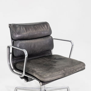 1994 Herman Miller Eames Soft Pad Management Desk Chair Black Leather Upholstery
