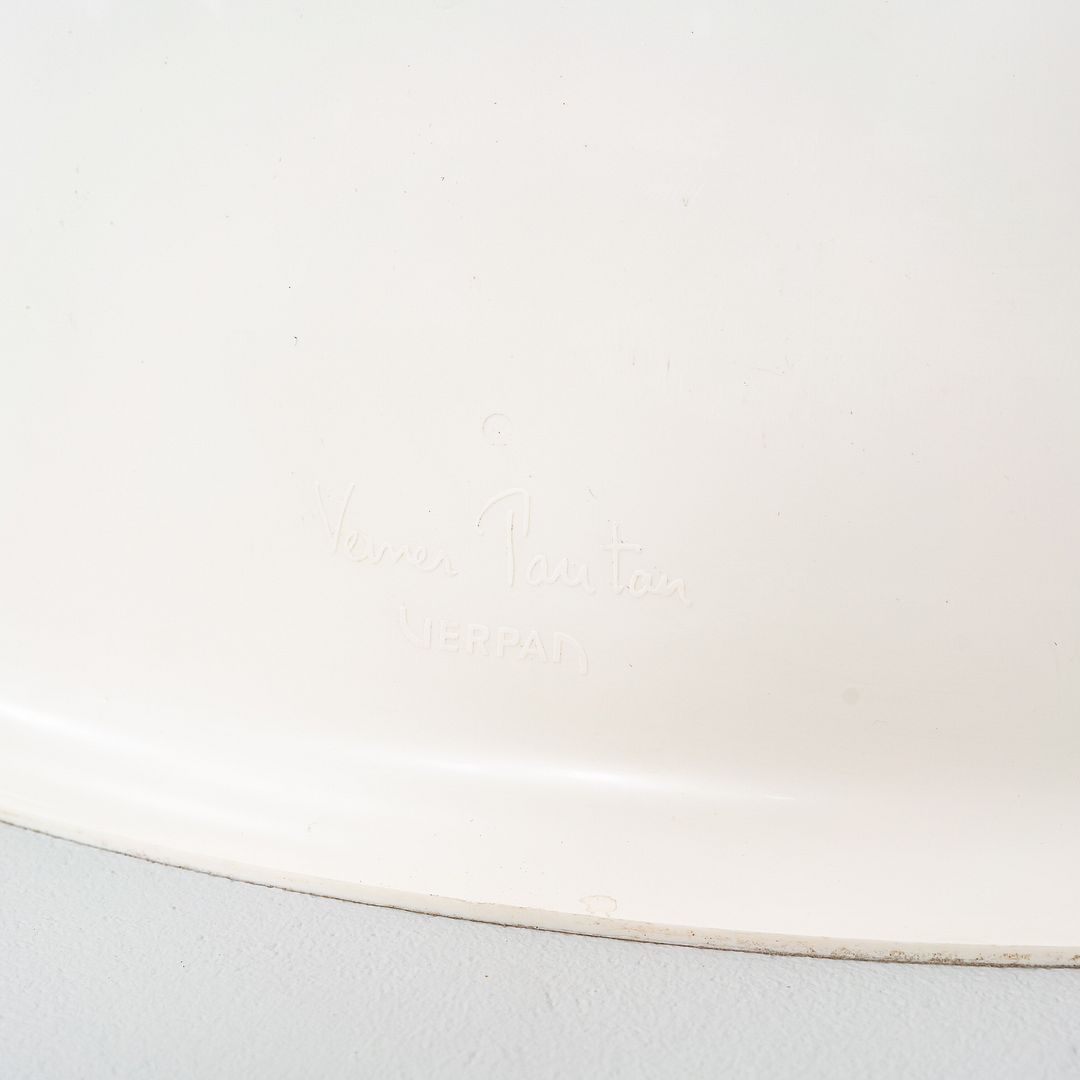 2024 Set of Four Verner Panton for Verpan Panto Pop Lounge Chairs White Plastic