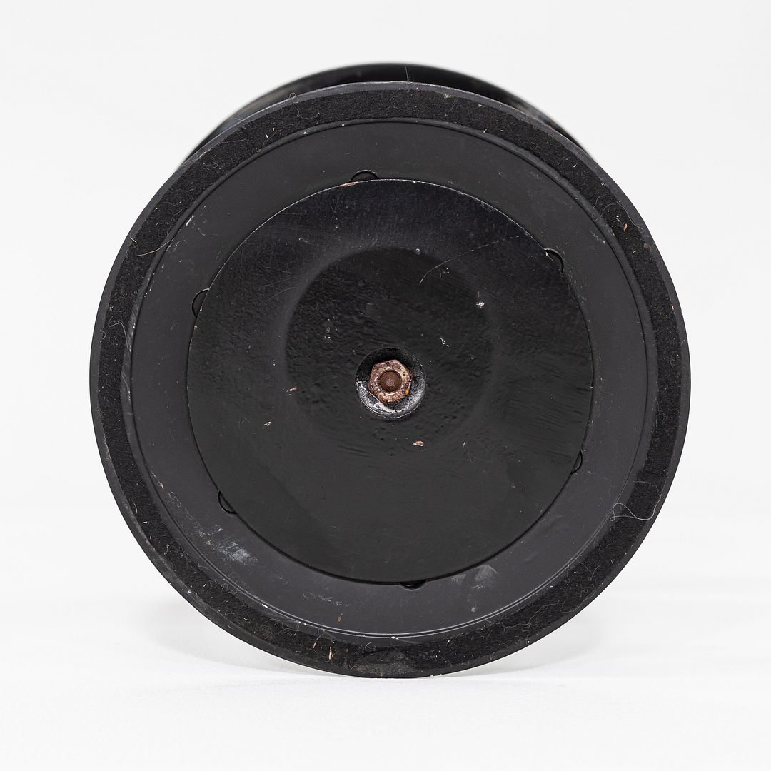 C. 1960s Eero Saarinen for Knoll Tulip Side Table with Custom Black Leather Top