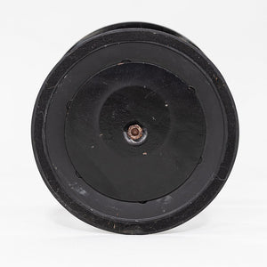 C. 1960s Eero Saarinen for Knoll Tulip Side Table with Custom Black Leather Top