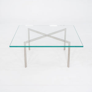 2000s Mies van der Rohe for Knoll Barcelona Coffee Table Stainless Steel & Glass