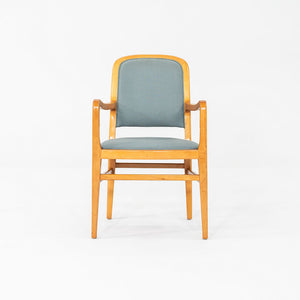 1970s Set of 12 Jack Lenor Larsen Furniture Dining Arm Chairs in Maple