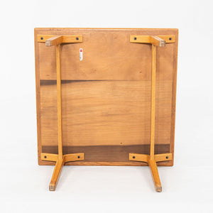 1978 Bill Stephens for Knoll 1300 Series Side End Table in Oak w/ Bentwood Legs