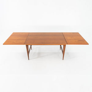 1960s Poul Cadovius Cado Dining Table in Teak with Two Leaves 94x32x29 inches