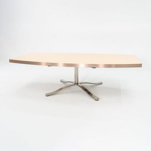 2004 Nicos Zographos Custom Conference Table in Wood with Stainless Steel Base