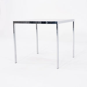 1970s Maison Jansen Backgammon Game / Dining Table in Chrome and Glass 32 in