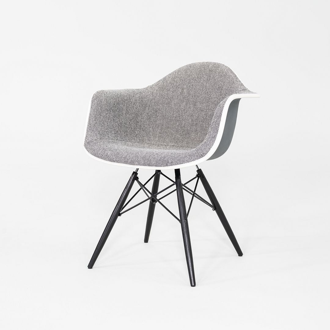 2022 Herman Miller Eames DAW Dining Chair Grey Fabric Upholstery & Eiffel Base