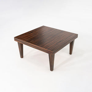 2000s Zanotta Macassar Ebony Coffee / Side Table, Italian Design, 35 Inches