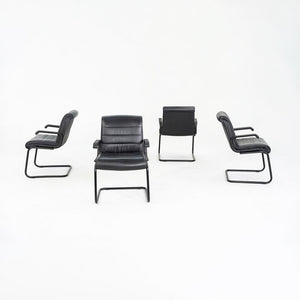 2005 Richard Sapper for Knoll Executive Side Chairs in Black Leather 17x Available