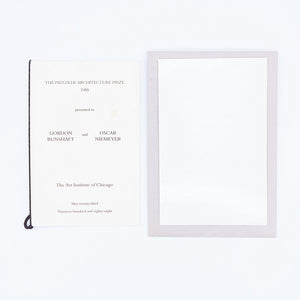 1988 Gordon Bunshaft's Pritzker Architecture Prize Program + Personal Invitation