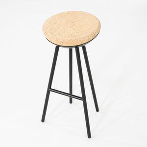 2010s Note Design Studio for Mitab Boet Bar Stool in Metal w/ Cork Seat 5x Avail
