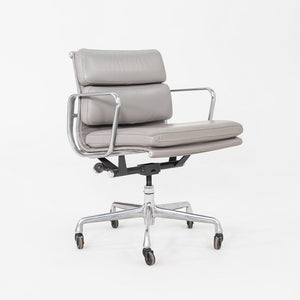 2006 Herman Miller Eames Soft Pad Management Desk Chair in Grey Leather 6x Avail