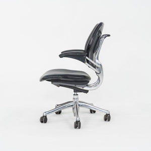 2005 Niels Diffrient for Humanscale Freedom Desk Chair in Black Leather 12+ Available