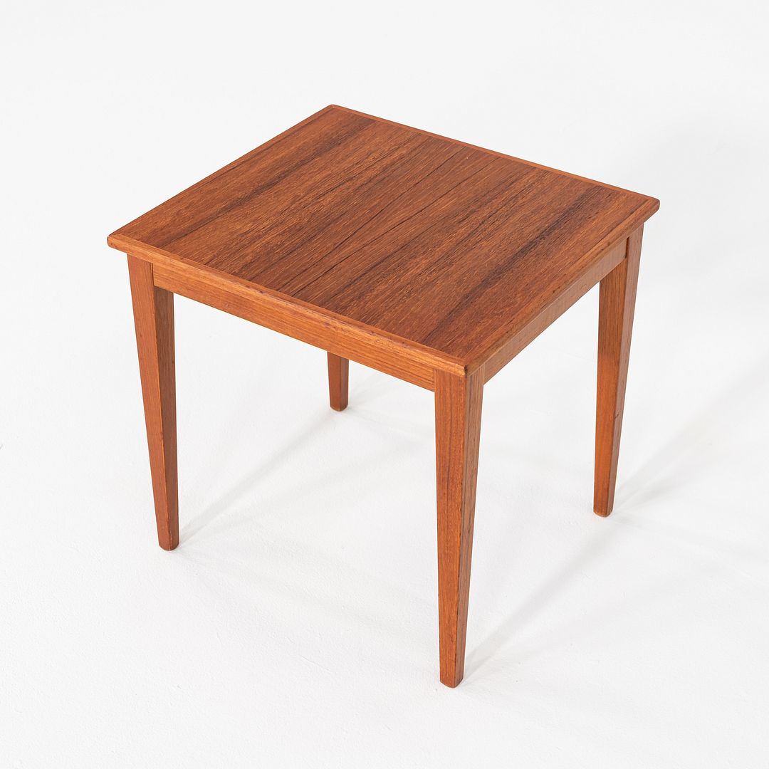 1960s Teak End Table by Kvalitet Form Function of Denmark 15 x 15 x 14 Inches