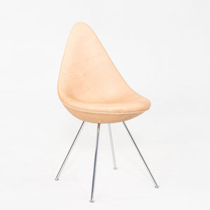 2024 Arne Jacobsen for Fritz Hansen Drop Dining Chair Rustic Leather Upholstery