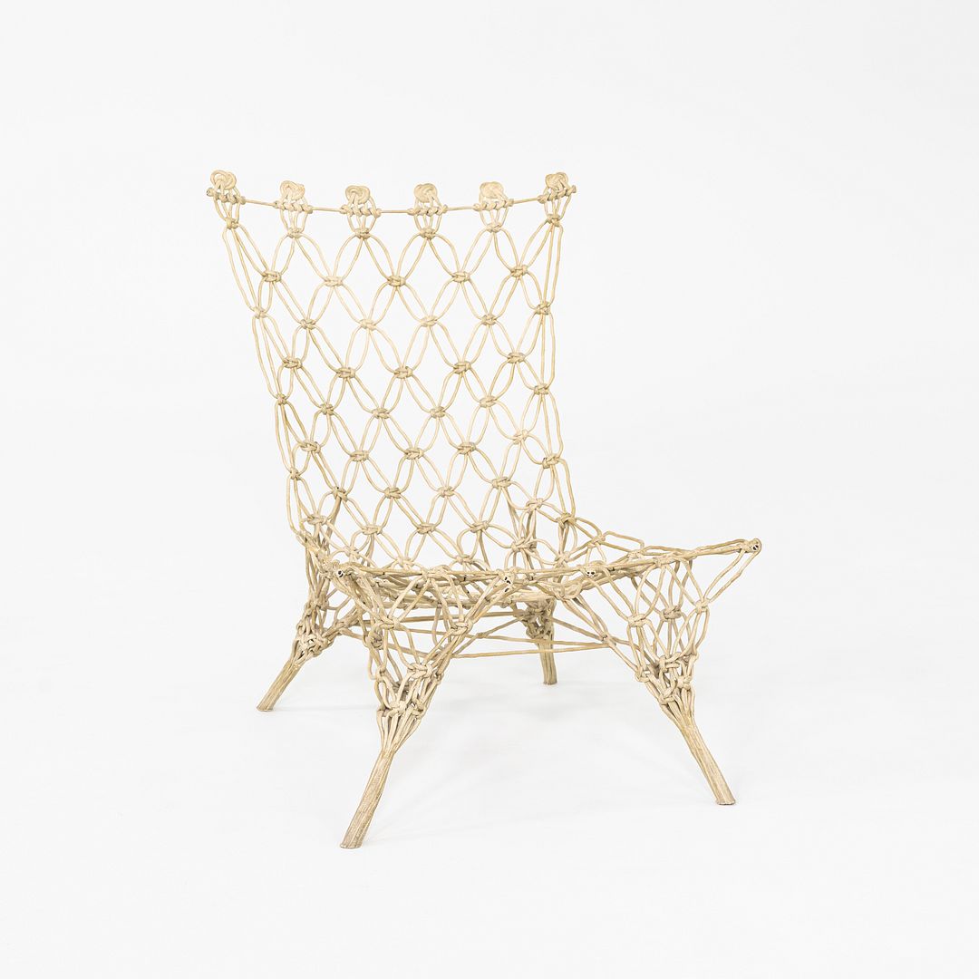 1990s Knotted Chair By Marcel Wanders / Droog for Cappellini in Green Rope