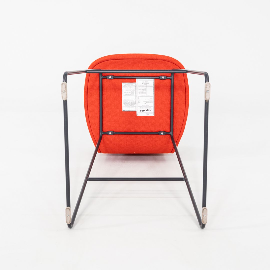 2010s Set of Four Jasper Morrison for Cappellini Tate Bar Stools in Red Fabric