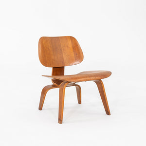 C. 1947 Herman Miller Evans Eames LCW Lounge Chair Walnut w/ 5-2-5 Screw Pattern