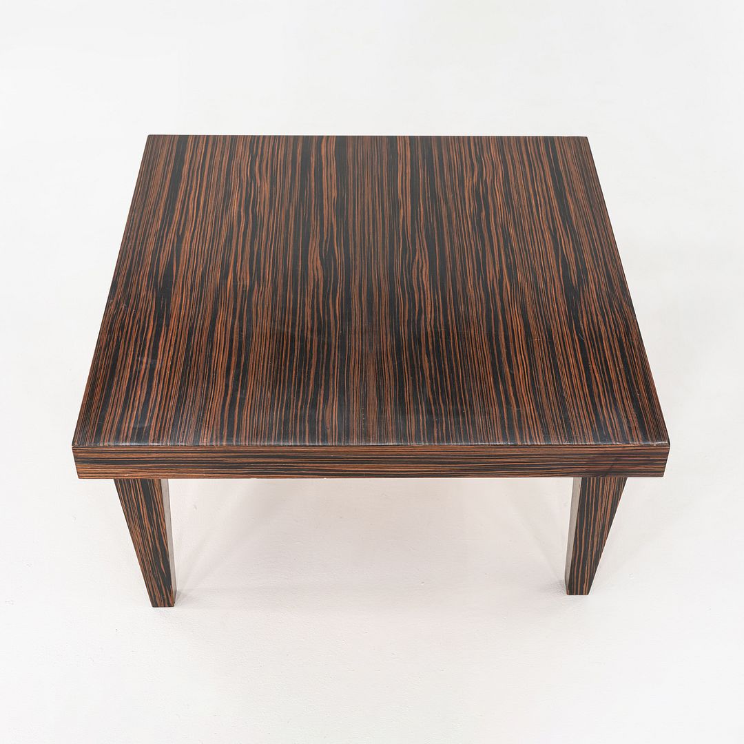 2000s Zanotta Macassar Ebony Coffee / Side Table, Italian Design, 35 Inches