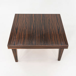 2000s Zanotta Macassar Ebony Coffee / Side Table, Italian Design, 35 Inches