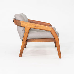 2020s Formstelle Zeitraum Friday 1 Lounge Chair Walnut & Grey Leather 2x Avail