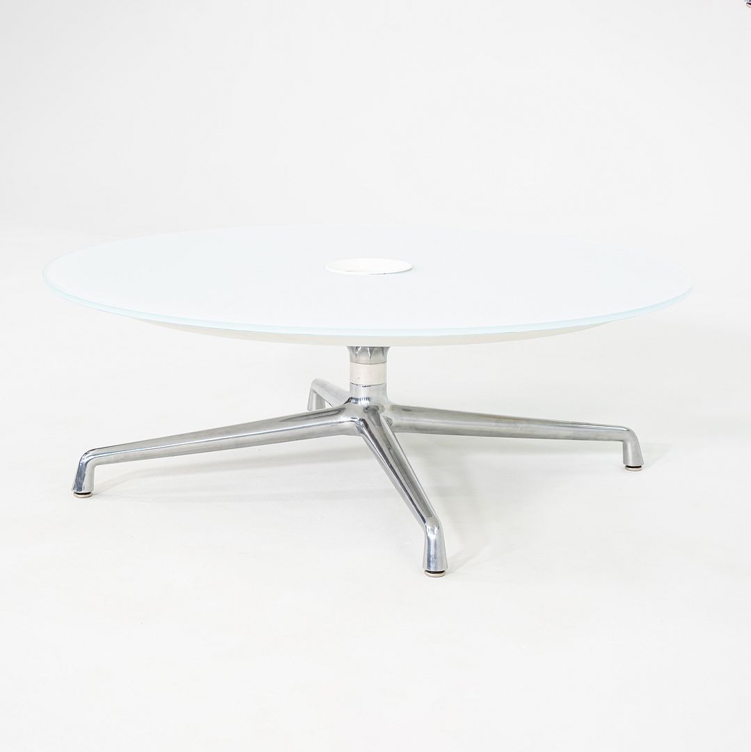 2013 Scott Wilson for Coalesse SW_1 Coffee Table with Round Glass Top 42 inch