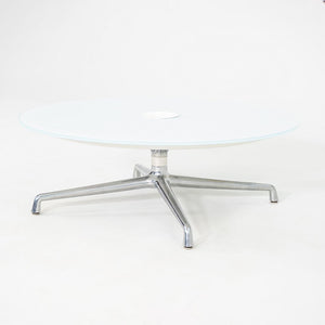 2013 Scott Wilson for Coalesse SW_1 Coffee Table with Round Glass Top 42 inch