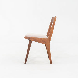 C. 1951 Set of Nine Jens Risom for Knoll 666 Dining Chairs Walnut with Fabric