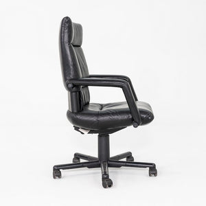 1991 Mario Bellini and Dieter Thiel for Vitra Figura Office Chair Black Leather