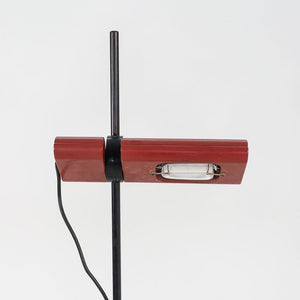 1980s Ernesto Gismondi Aton Terra Red Floor Lamp for Artemide Italy in Steel