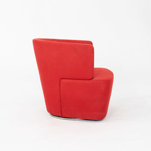 2010 EOOS for Coalesse / Walter Knoll Joel Swivel Lounge Chair in Red 1x Avail