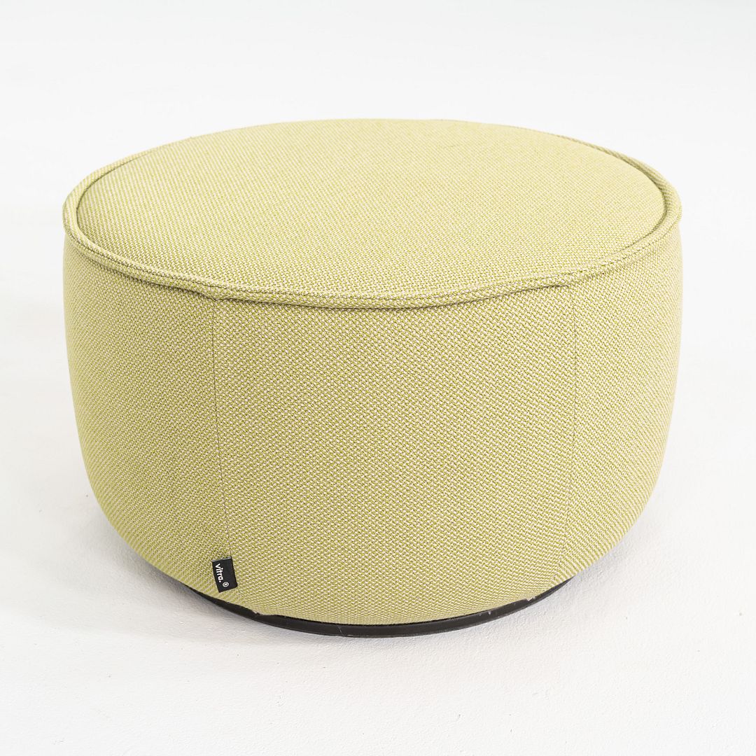 2017 Barber Osgerby Vitra Mariposa Pouf / Ottoman Medium Green Fabric 3x Avail