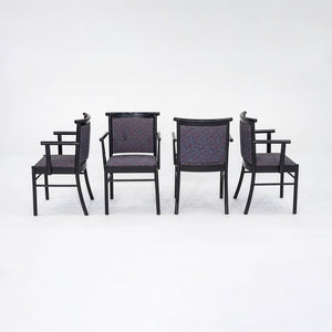 1980s Set of Four Werther Toffoloni for Cassina/Atelier International Arm Chairs