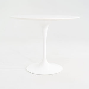 2019 Eero Saarinen for Knoll Tulip Dining Table with White Laminate 36" Top
