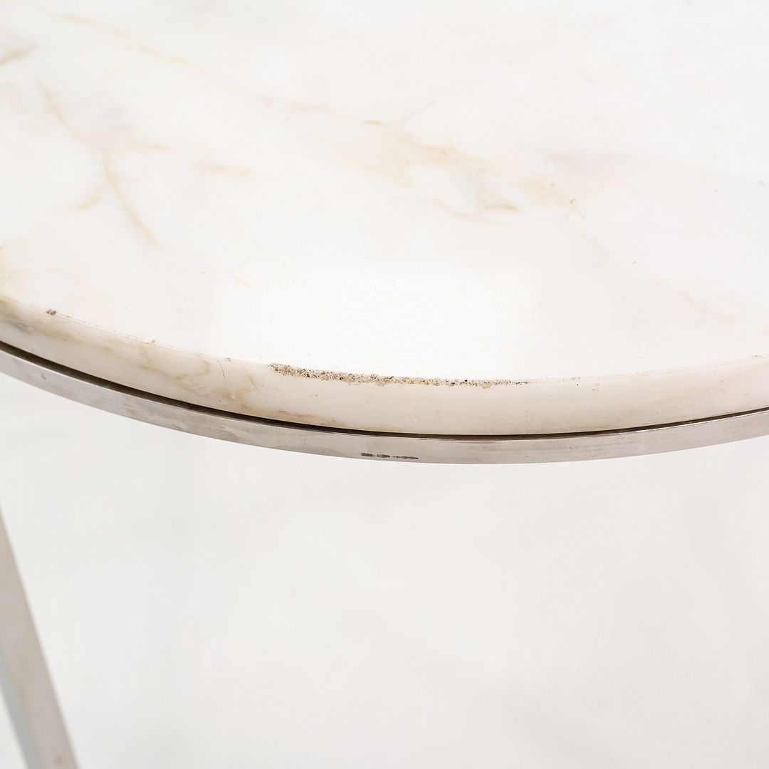 1966 Gordon Bunshaft & Davis Allen for SOM Marble & Steel Side Table Model TA-43