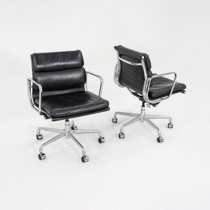 2003 Herman Miller Eames Soft Pad Management Desk Chair Black Leather 6x Avail