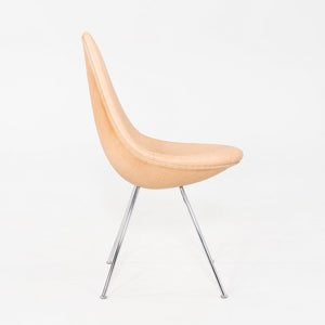2024 Arne Jacobsen for Fritz Hansen Drop Dining Chair Rustic Leather Upholstery