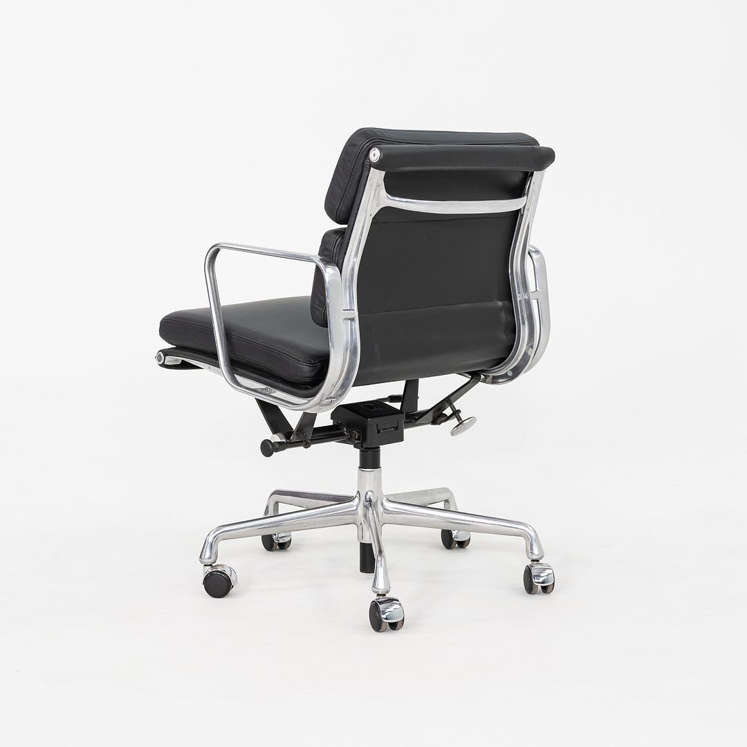 SOLD C. 2020 Herman Miller Eames Soft Pad Management Desk Chair in Black Leather 1x Available