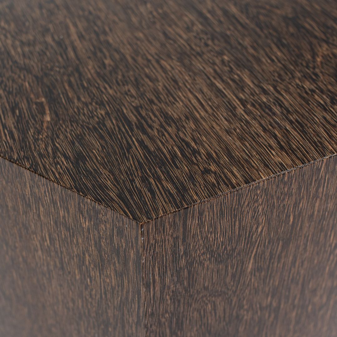 2016 Aeron Side Table by Rodolfo Dordoni for Minotti MDF, Sucupira Wood Veneer.