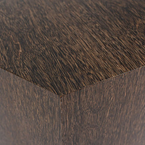 2016 Aeron Side Table by Rodolfo Dordoni for Minotti MDF, Sucupira Wood Veneer.