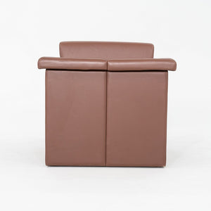 2002 Trix and Robert Haussmann for Knoll Lounge Chair Brown Leather Upholstery