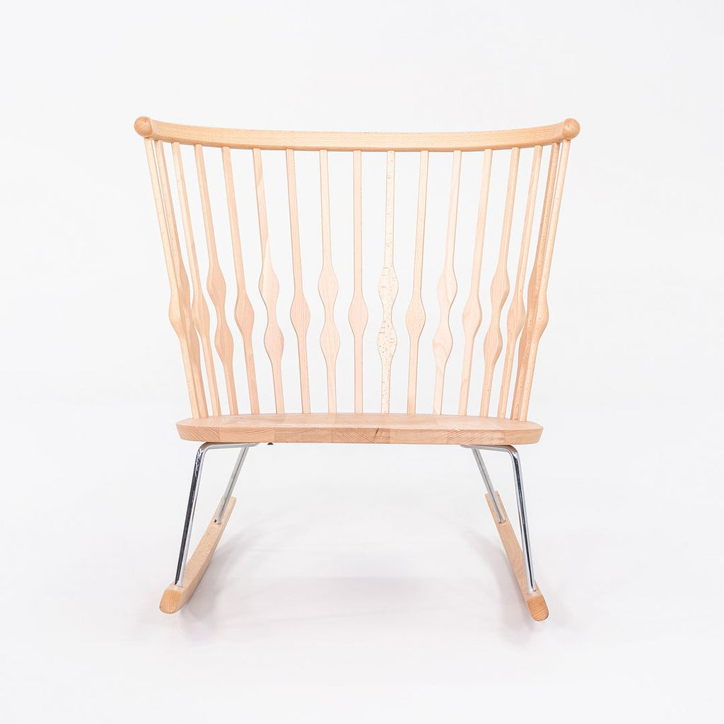 2010s Pair of Patricia Urquiola for Andreu World Nub Rocking Arm Chair in Beech