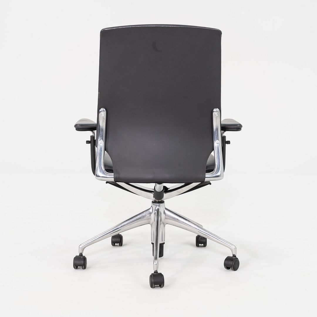 2011 Alberto Meda for Vitra Meda Desk Chair w/ Black Leather Upholstery 6x Avail