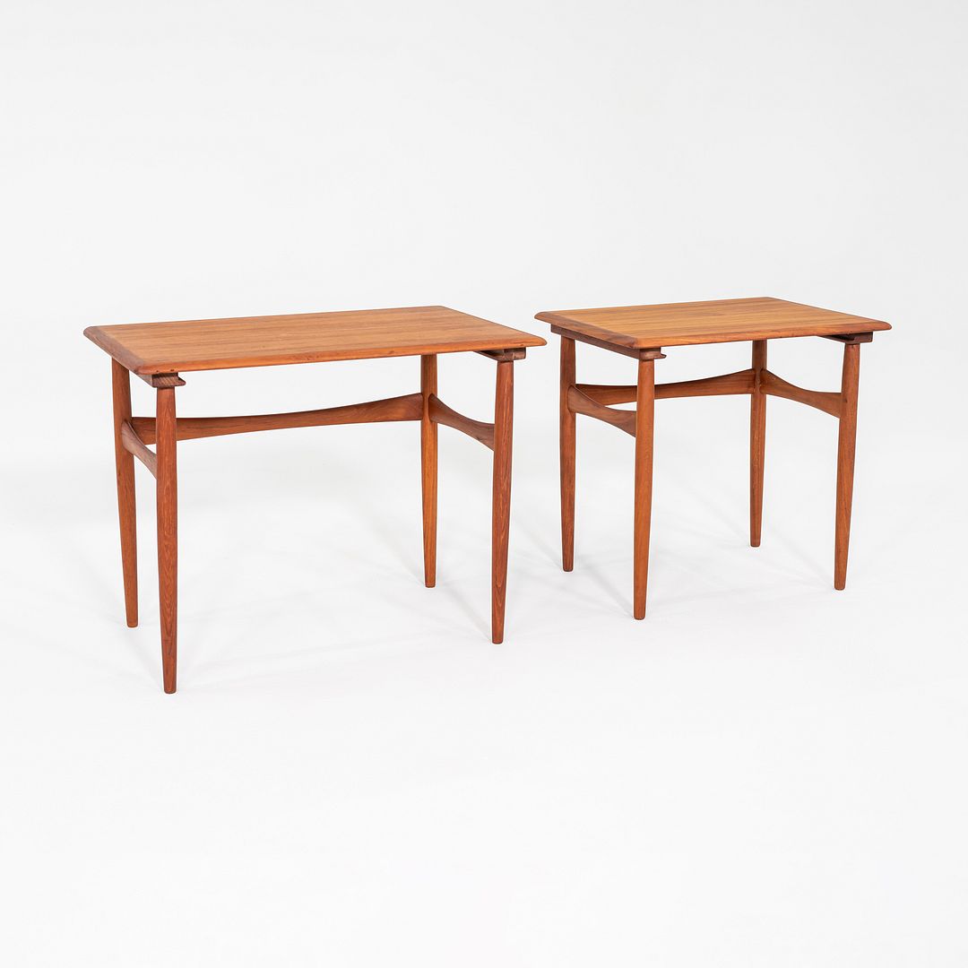 1960s Pair of Danish Nesting Tables by Kai Kristiansen for Vildbjerg Mobelfabrik