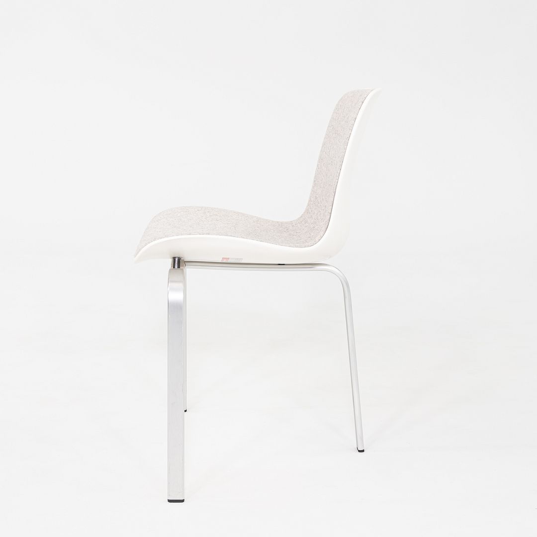 2008 Poul Kjaerholm for Fritz Hansen PK8 Dining Chair White Divina Melange 120